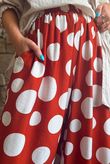 Basso Big Dot Balloon Cuff Pant Rust & White
